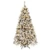 Costway 6-ft Pre-Lit Premium Snow Flocked Hinged Artificial Christmas Tree With 250 Lights -Northlight Sales Store 331065219 MainImage 001
