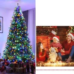 Costway 9-ft Pre-Lit Artificial Christmas Tree Premium Hinged With 1000 LED Lights And Stand -Northlight Sales Store 331065221 AlternateImage2