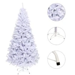 Costway 6-ft Hinged Artificial Christmas Tree Premium Pine Tree 1000 Tips With Metal Stand -Northlight Sales Store 331065225 AlternateImage2