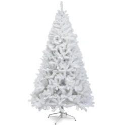 Costway 6-ft Hinged Artificial Christmas Tree Premium Pine Tree 1000 Tips With Metal Stand