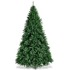 Costway 9-ft Hinged Artificial Christmas Tree Unlit Douglas Full Fir Tree With 3594 Tips