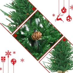 Costway 36-in Christmas Tree Artificial Unlit 30 Pine Cones Burlap Base 9 Costway 36-in Christmas Tree Artificial Unlit 30 Pine Cones Burlap Base -Northlight Sales Store 331065242 AlternateImage2