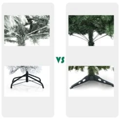 Costway 7-ft Full Flocked White Artificial Christmas Tree With Lights -Northlight Sales Store 331066780 AlternateImage4