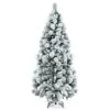 Costway 7-ft Full Flocked White Artificial Christmas Tree With Lights -Northlight Sales Store 331066780 MainImage 001