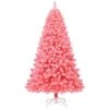 Costway 7.5-ft Full Flocked Pink Artificial Christmas Tree With Lights -Northlight Sales Store 331066785 MainImage 001