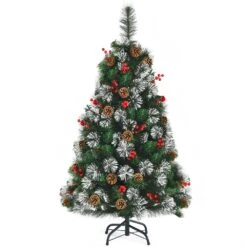 Costway 4-ft Full Green Artificial Christmas Tree With Lights
