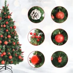 Costway 5-ft Pre-lit Full Green Artificial Christmas Tree With 150 Warm White LED Lights -Northlight Sales Store 331066792 AlternateImage2