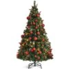 Costway 5-ft Pre-lit Full Green Artificial Christmas Tree With 150 Warm White LED Lights -Northlight Sales Store 331066792 MainImage 001
