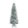 Costway 6.5-ft Slim Flocked White Artificial Christmas Tree With 829 Tips -Northlight Sales Store 331066810 MainImage 001