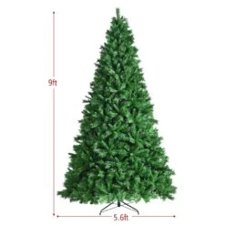 Costway 9-ft Pre-lit Full Green Artificial Christmas Tree With 850 Warm White LED Lights -Northlight Sales Store 331066817 AlternateImage1