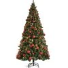 Costway 7-ft Pre-lit Full Green Artificial Christmas Tree With 350 Warm White LED Lights -Northlight Sales Store 331066820 MainImage 001