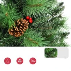 Costway 6-ft Pre-lit Full Green Artificial Christmas Tree With 350 Warm White LED Lights 9 Costway 6-ft Pre-lit Full Green Artificial Christmas Tree With 350 Warm White LED Lights -Northlight Sales Store 331066825 AlternateImage2
