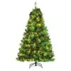 Costway 6-ft Pre-lit Full Green Artificial Christmas Tree With 350 Warm White LED Lights -Northlight Sales Store 331066825 MainImage 001