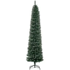 HOMCOM 7.5-ft Artificial Snow Dipped Christmas Tree