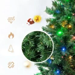 Costway 6-ft Pre-Lit Artificial Christmas Tree With 260 Multi-Colour LED Lights -Northlight Sales Store 332015915 AlternateImage3