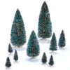 Studio Eluceo Miniature Christmas Trees For Villages 21 Pieces