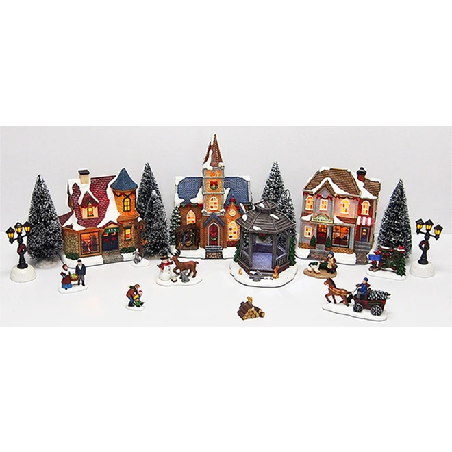 Carole Towne Christmas Village 20/pk 3 Carole Towne Christmas Village 20/pk