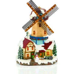 Carole Towne Windmill Lighted For Christmas Village