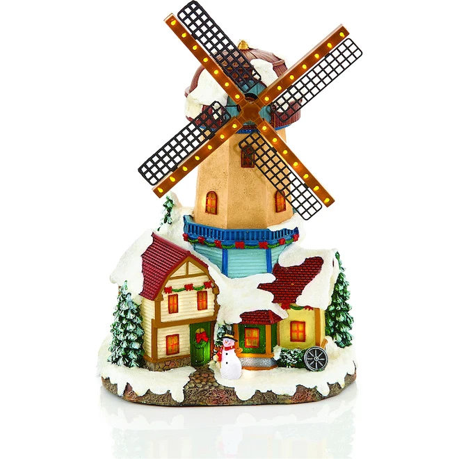 Carole Towne Windmill Lighted For Christmas Village 2 Carole Towne Windmill Lighted For Christmas Village