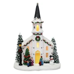 Carole Towne Church Lighted For Christmas Village 7 Carole Towne Church Lighted For Christmas Village -Northlight Sales Store 43265104c