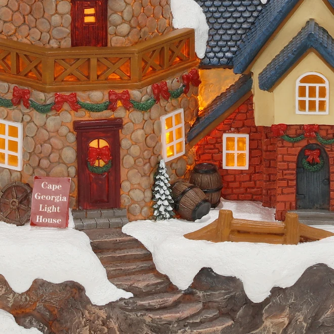 Carole Towne Cape Georgia Lighthouse For Christmas Village 5 Carole Towne Cape Georgia Lighthouse For Christmas Village - Image 3