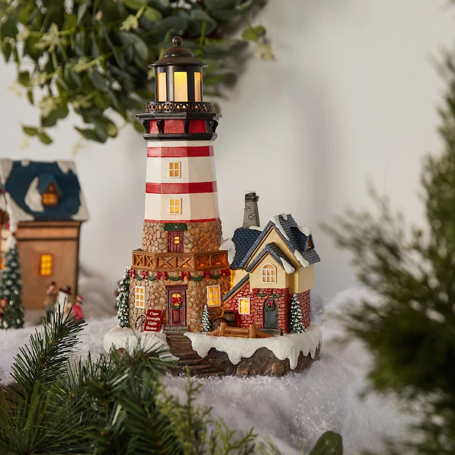Carole Towne Cape Georgia Lighthouse For Christmas Village 6 Carole Towne Cape Georgia Lighthouse For Christmas Village - Image 4