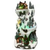 Carole Towne LED Musical Mountain Village Christmas Village Scene 8.9-in X 7.5-in X 15.55-in -Northlight Sales Store 43265129