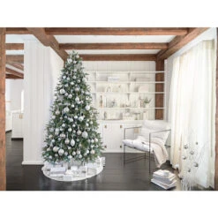 Christmas Tree Ornaments - Iridescent - Glass- Silver - 3-PK -Northlight Sales Store 43285100e