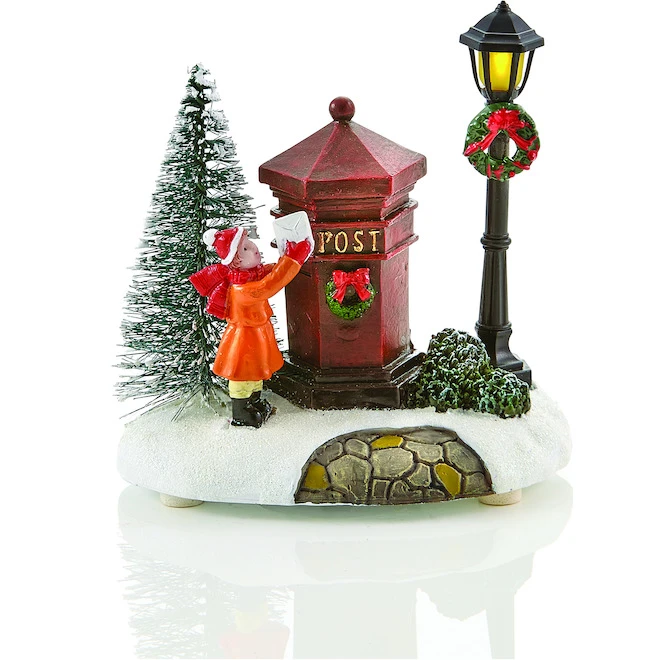 Carole Towne LED Lighted Mailbox Illuminated Christmas Scene Multicolour 3 Carole Towne LED Lighted Mailbox Illuminated Christmas Scene Multicolour