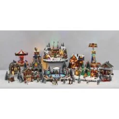 Carole Towne Christmas Village Musical Hockey Scene Multicolour -Northlight Sales Store 43325159d