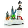 Carole Towne Lighted Kid And Snowman Scene For Christmas Village -Northlight Sales Store 43325168