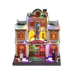 Carole Towne Christmas Theatre Animated And Musical 9.84-in X 6.5-in X 10.43-in