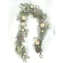 Holiday Living Christmas Garland Pine And Ornament 6-ft