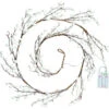 Holiday Living White Christmas Garland 60 LED With Berry 12.99-in -Northlight Sales Store 47135092 L