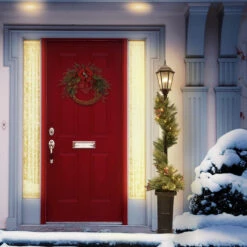 Holiday Living LED Potted Decorative Christmas Lamp Post 7-ft -Northlight Sales Store 50175160d